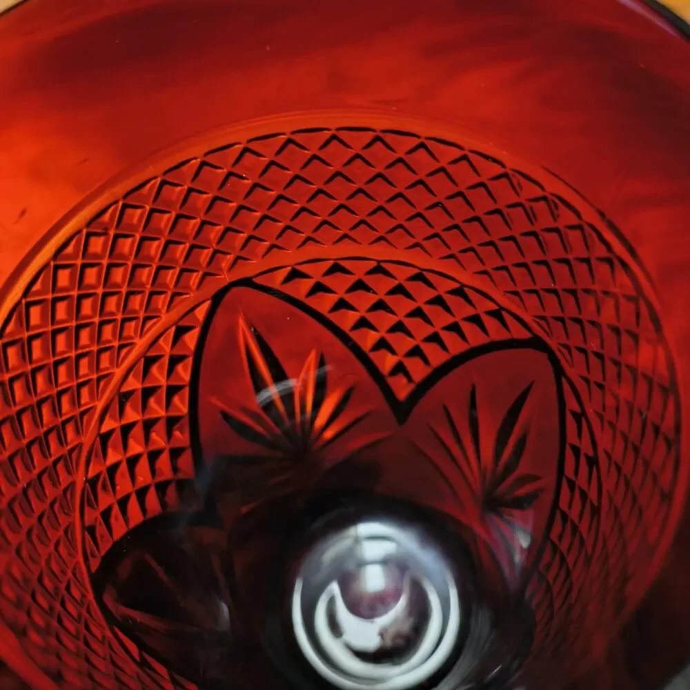Set of 6 Luminarc Cristal D'Arques Durand Ruby Red Tumblers Made In France